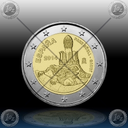 2 EURO ŠPANIJA No1 ( Park Güell) 2014 UNC